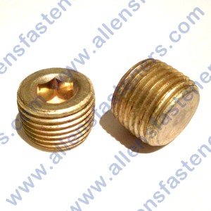 BRASS COUNTERSUNK HEX PLUG